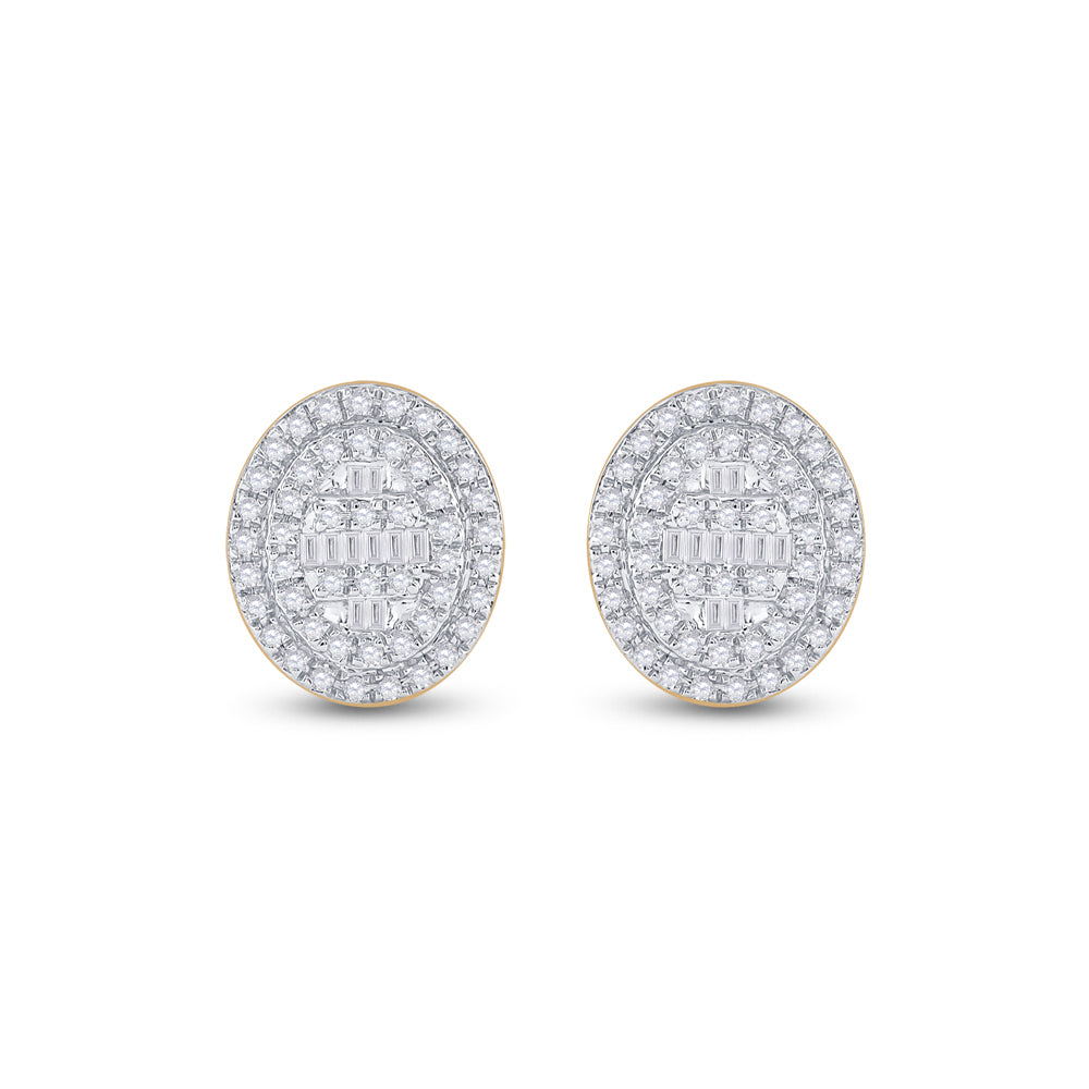 3/8CTW-DIA CN ROUND SHAPE EARRING