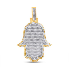 2CTW-DIA P1P2 HAMSA MENS CHARM