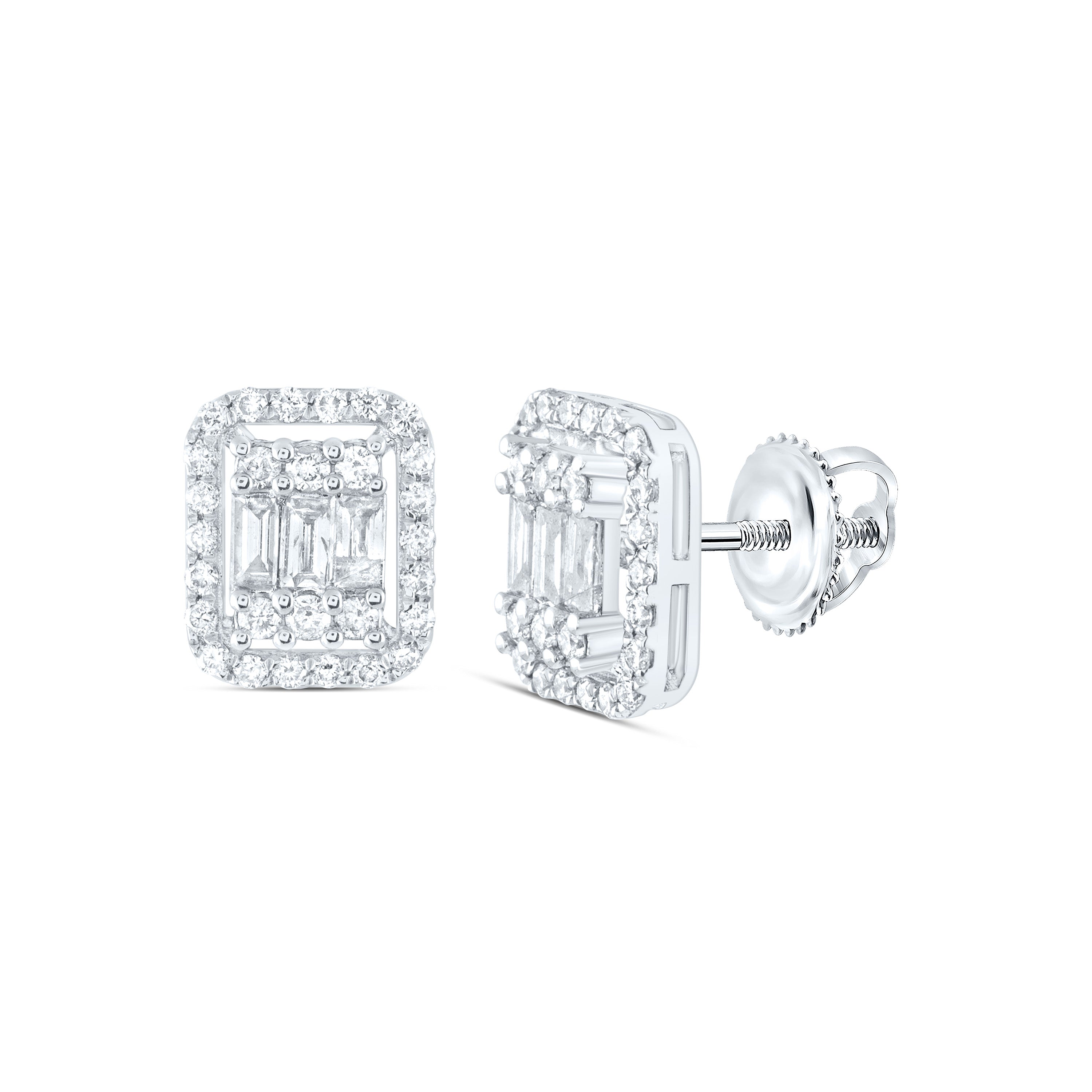 1/2CT-DIA ANA M  DIANA RECTANGLE EARRING