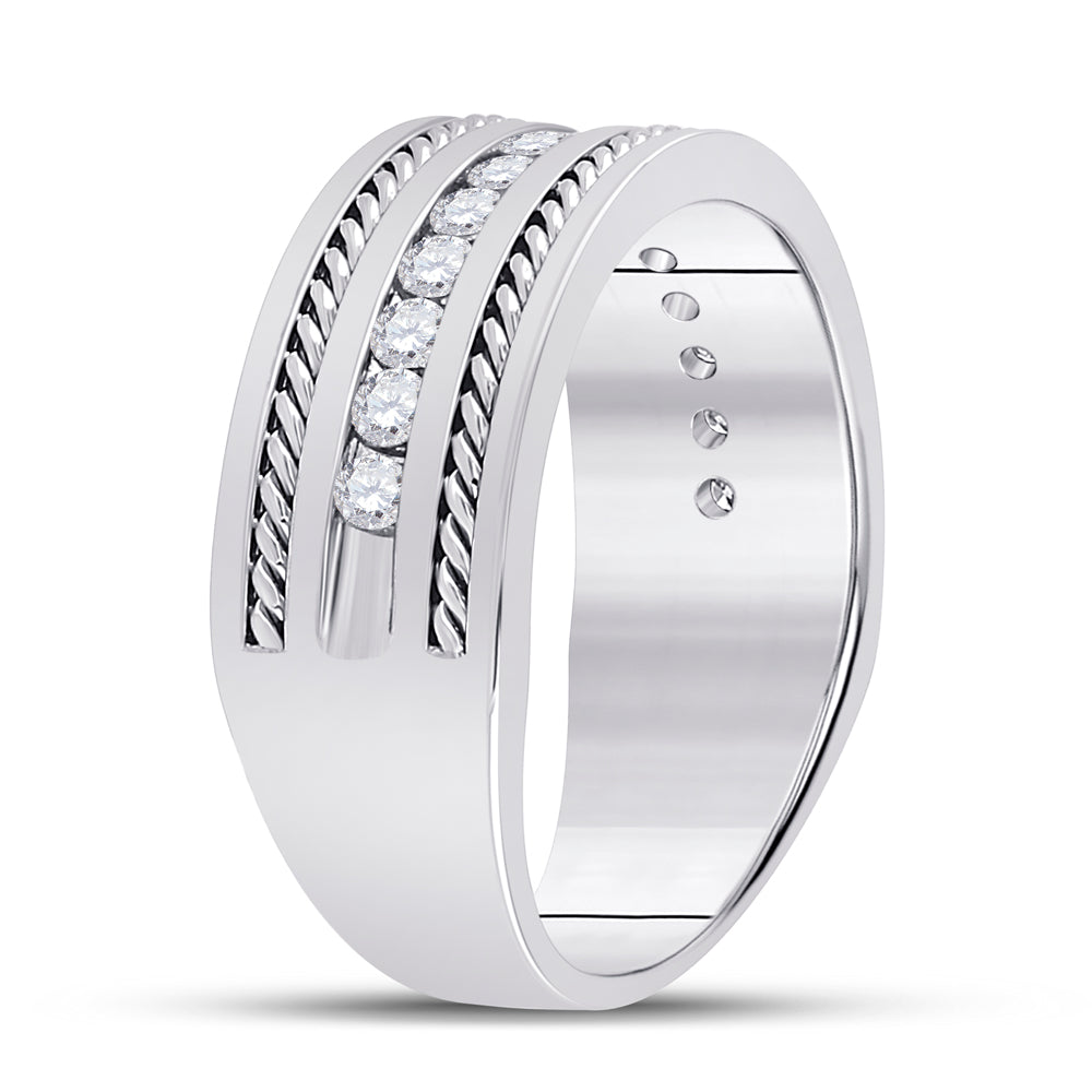 1/2CT-DIA CN TURKISH MENS MACHINE SET BAND