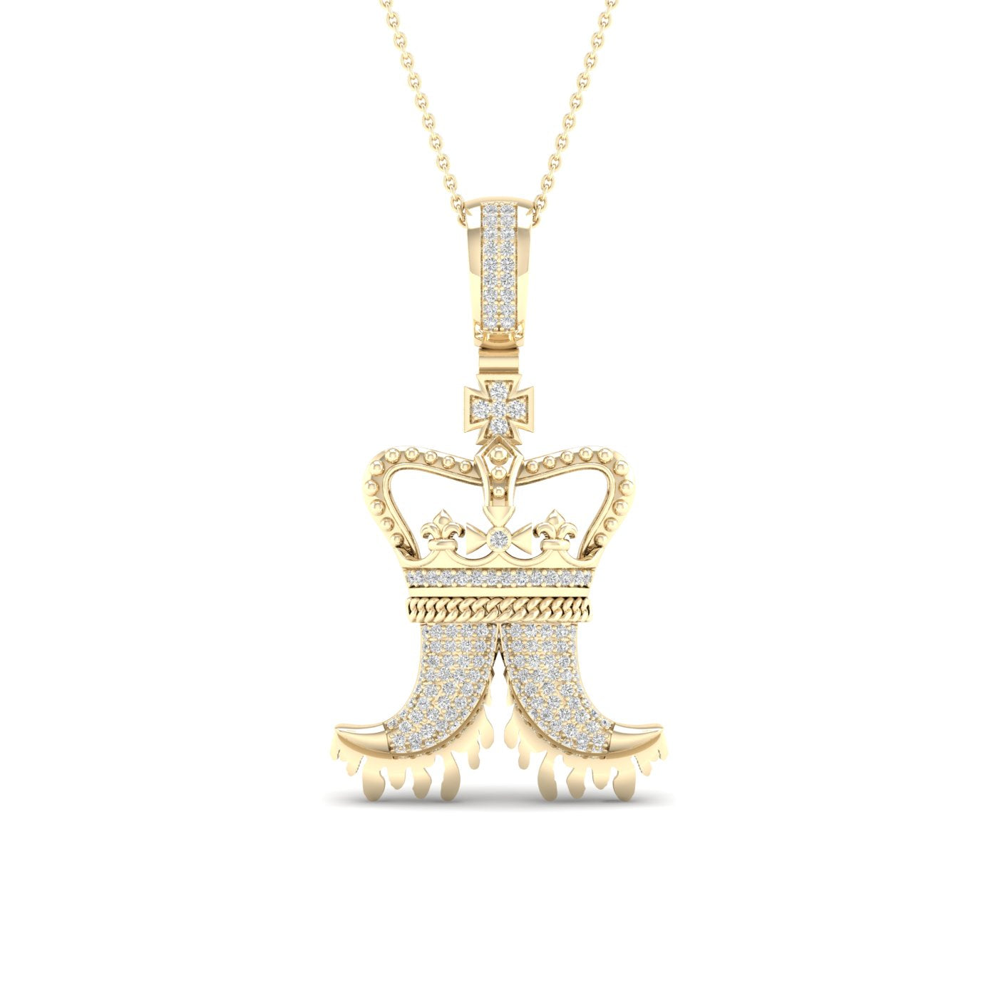 1/3CT-DIA MICRO-PAVE MEN'S CHARM