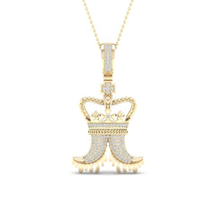 1/3CT-DIA MICRO-PAVE MEN'S CHARM