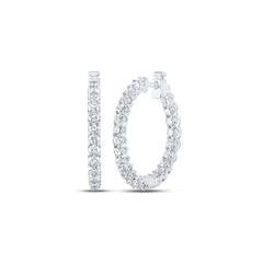 3 CTW-DIA ANA M FASHION HIGH HOOPS EARRING