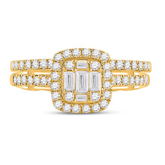 3/4CT-DIA ANA M DIANA BRIDAL SET