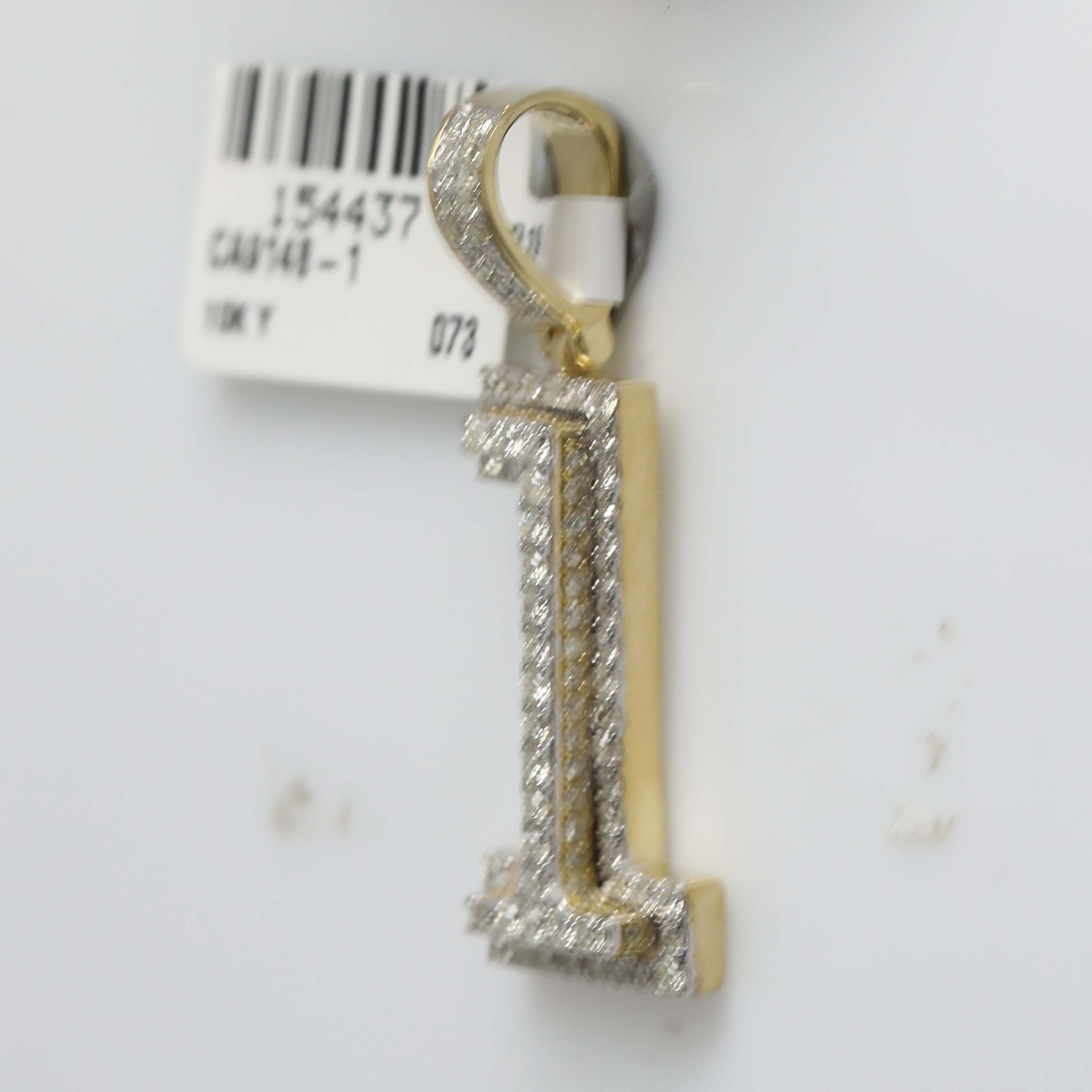 1 CT-DIA NK NUMBER "1" MENS CHARM