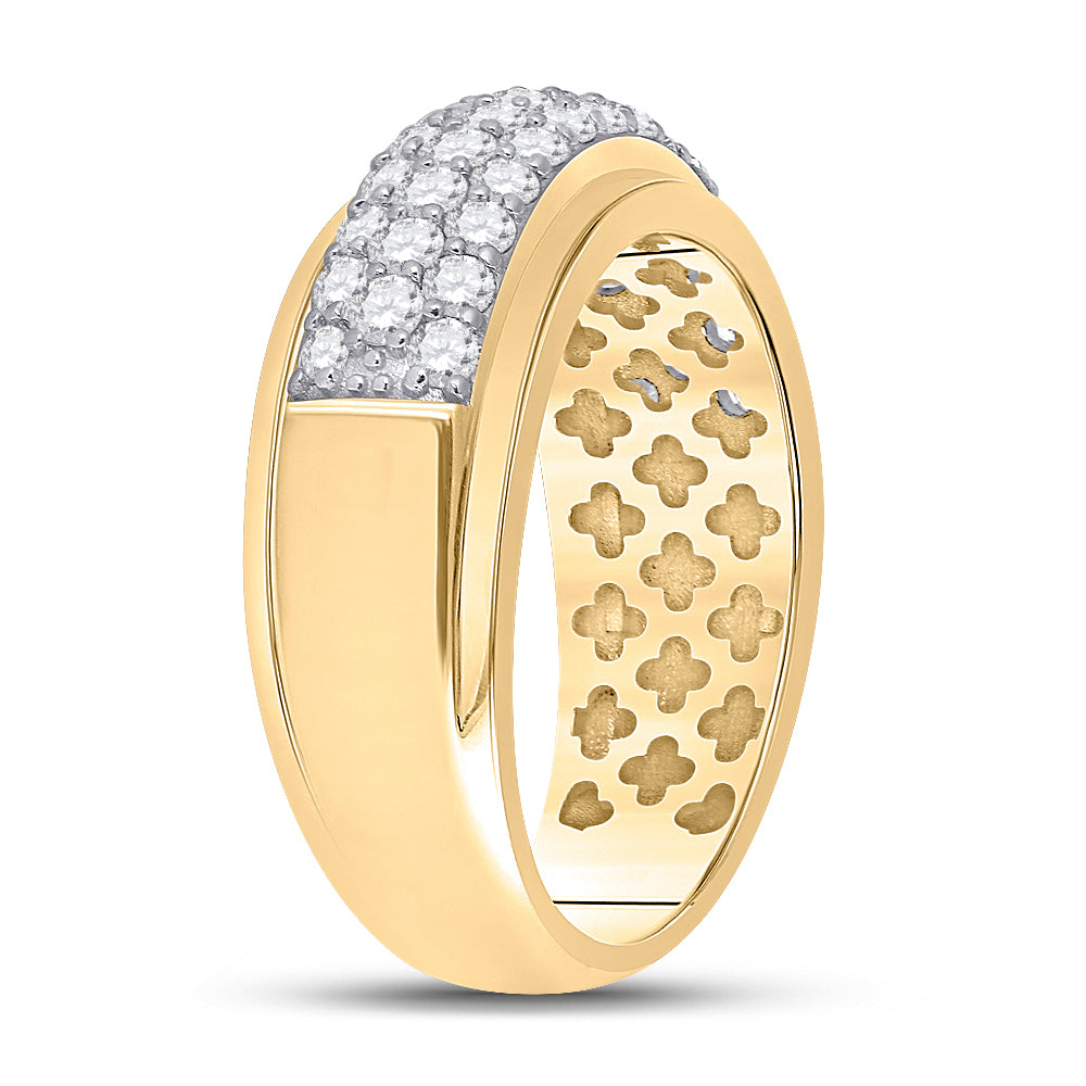 1 1/2CT-DIA CN FASHION HIGH MENS BAND