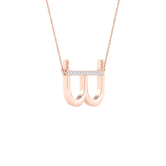 1/20CTW-DIA P1P2 LADIES INITIAL "B" NECKLACE