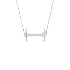 1/20CTW-DIA P1P2 LADIES INITIAL "I" NECKLACE