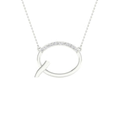 1/20CTW-DIA P1P2 LADIES INITIAL "Q" NECKLACE