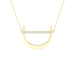 1/20CTW-DIA P1P2 LADIES  INITIAL "D" NECKLACE
