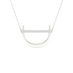 1/20CTW-DIA P1P2 LADIES INITIAL "D" NECKLACE