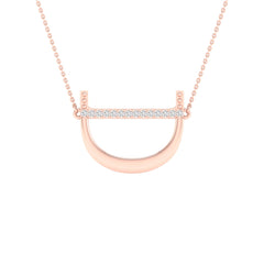1/20CTW-DIA P1P2 LADIES INITIAL "D" NECKLACE