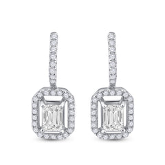1 1/4CT-DIA ANA M  2*1/2CT-EME EARRING