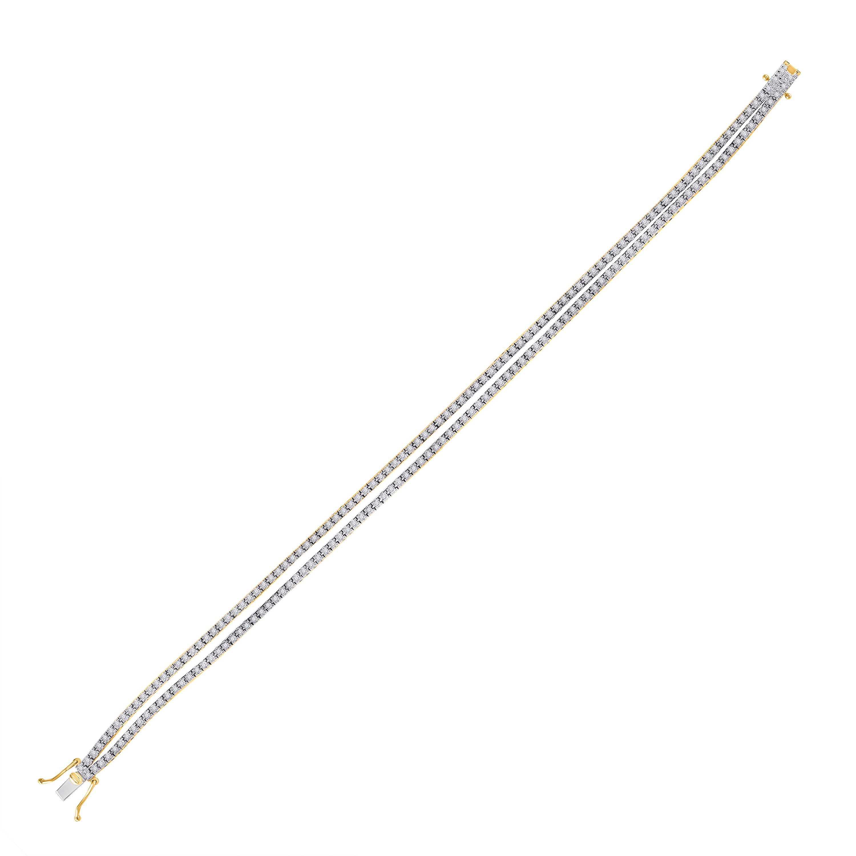 1CT-DIA CN 2ROW FASHION BRACELET (7 INCH)