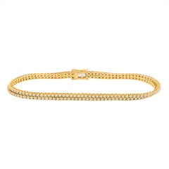 1CT-DIA CN 2ROW FASHION BRACELET (7 INCH)