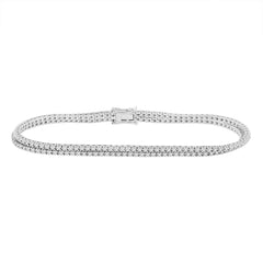 1CT-DIA CN 2ROW FASHION BRACELET (7 INCH)
