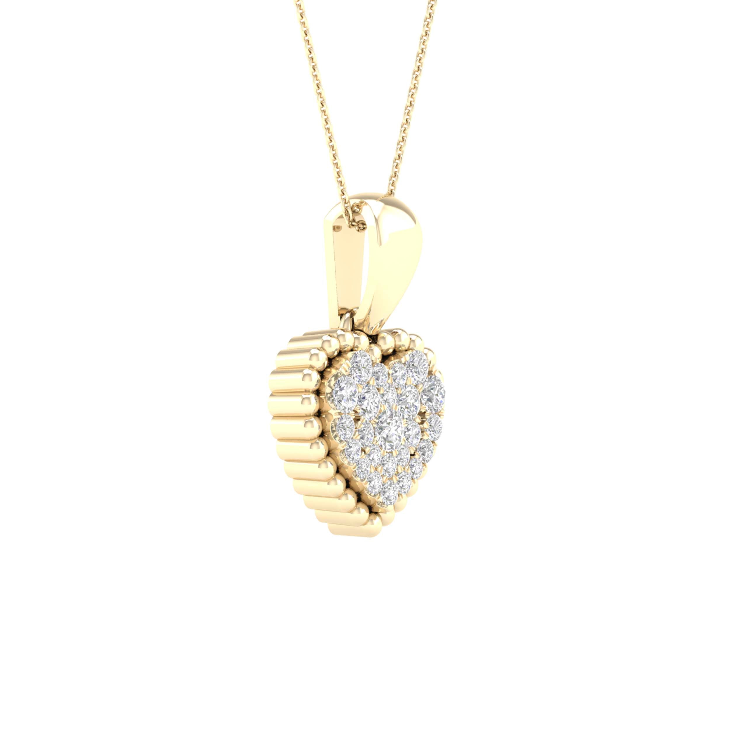 1/8CT-DIA CN HEART PENDANT