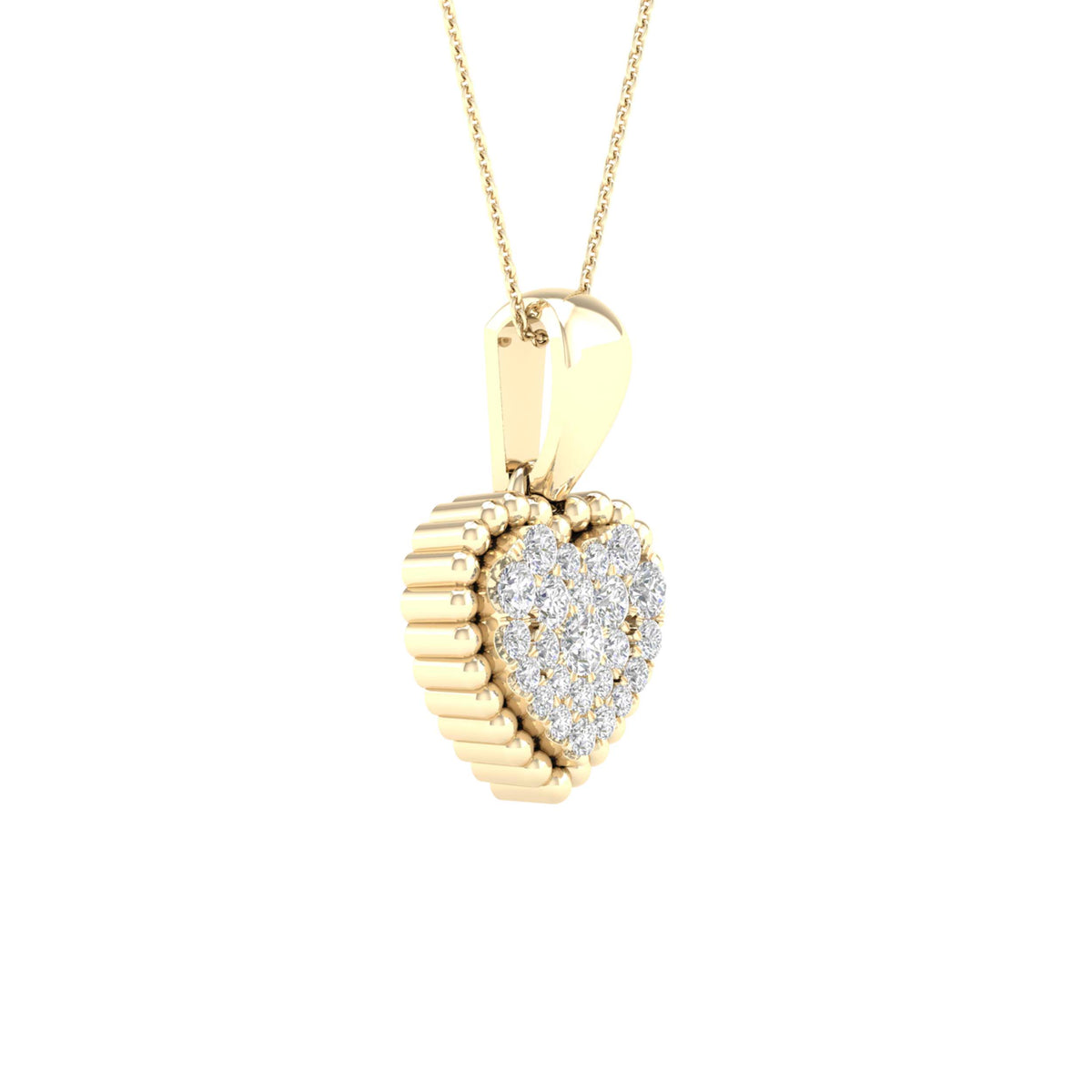 1/8CT-DIA CN HEART PENDANT