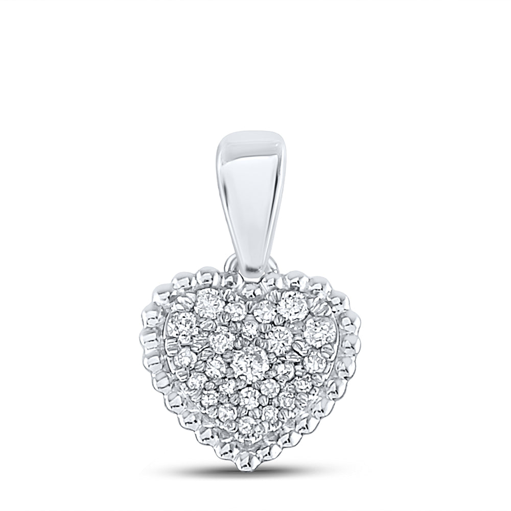 1/8CT-DIA CN HEART PENDANT
