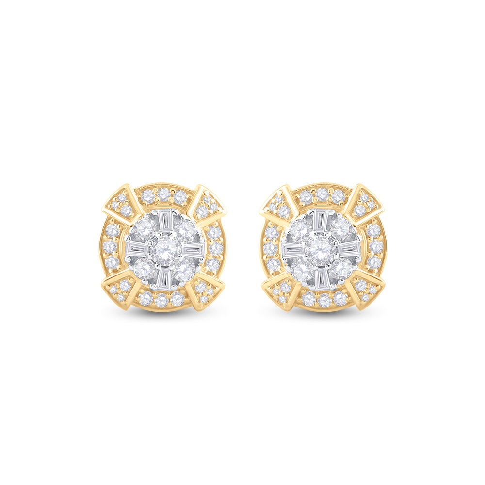 3/4CTW-DIA CN FASHION ROUND EARRING