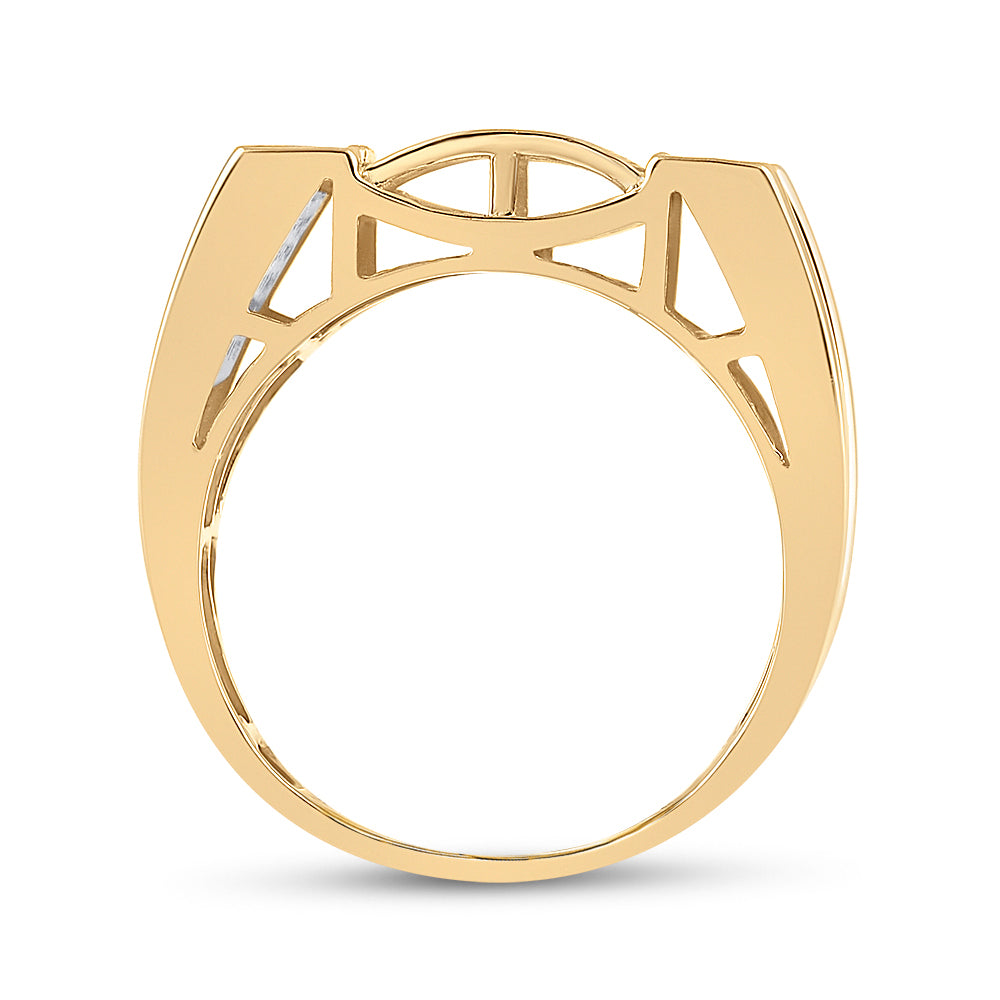 5/8CT-DIA P1P2 MENS RING