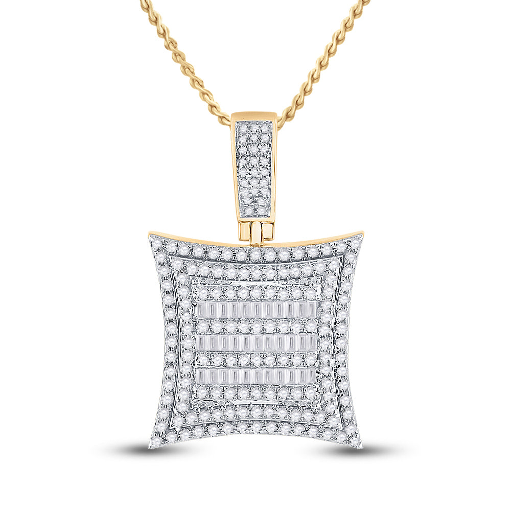 1 1/4CT-DIA P1P2 MICRO-PAVE MENS CHARM