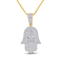 1/2CT-DIA P1P2 HAMSA MICRO-PAVE CHARM