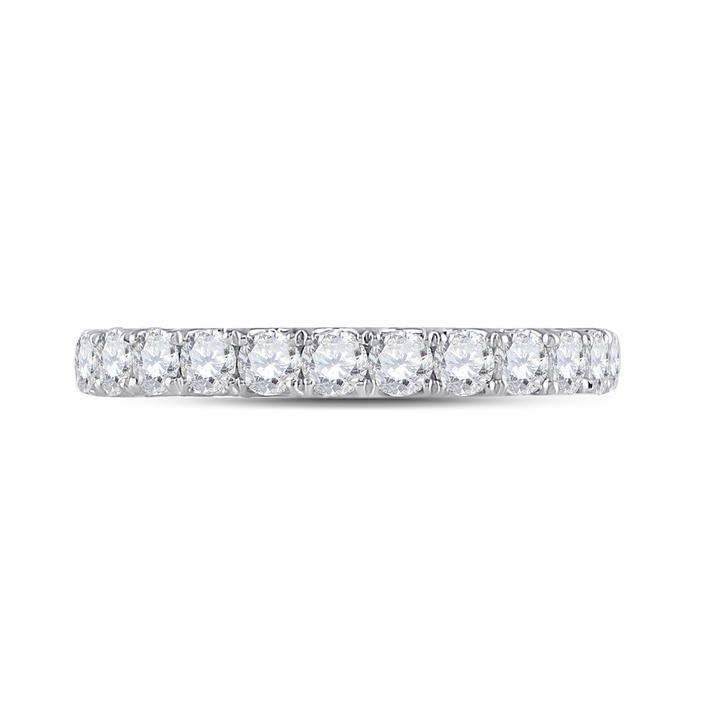 14K White Gold 1 1/2 CTW-Natural Diamond Fashion Ladies Band 3.51 Gram