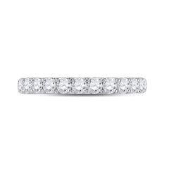 14K White Gold 1 1/2 CTW-Natural Diamond Fashion Ladies Band 3.51 Gram
