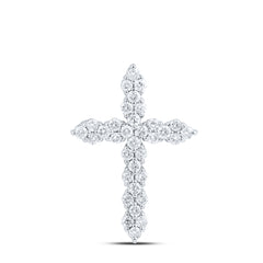 1/2CT-DIA CN CROSS PENDANT