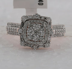 14K Rose Gold 1 CTW-Natural Diamond Fashion Ring 5.1 Gram