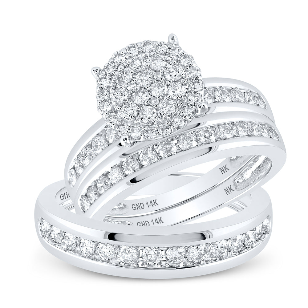 1 1/2CT-DIA NK LADIES HIGH TRIO  SET
