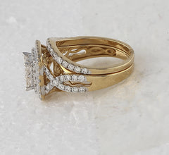 1 7/8CT-DIA ANA M BRIDAL SET