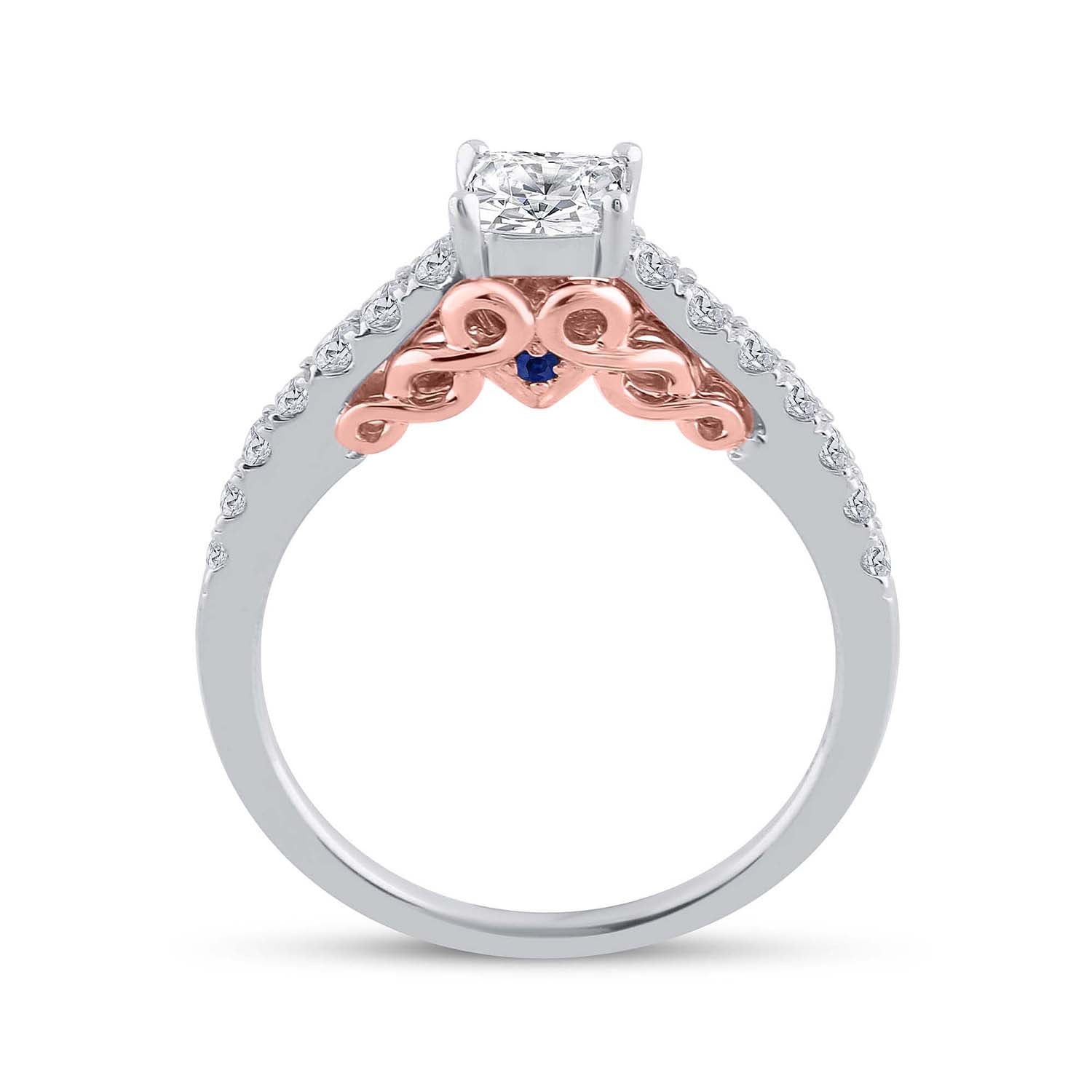 1 CT-DIA ANA M 1/2CT-CPR BELLISSIMO NO HALO BRIDAL SET
