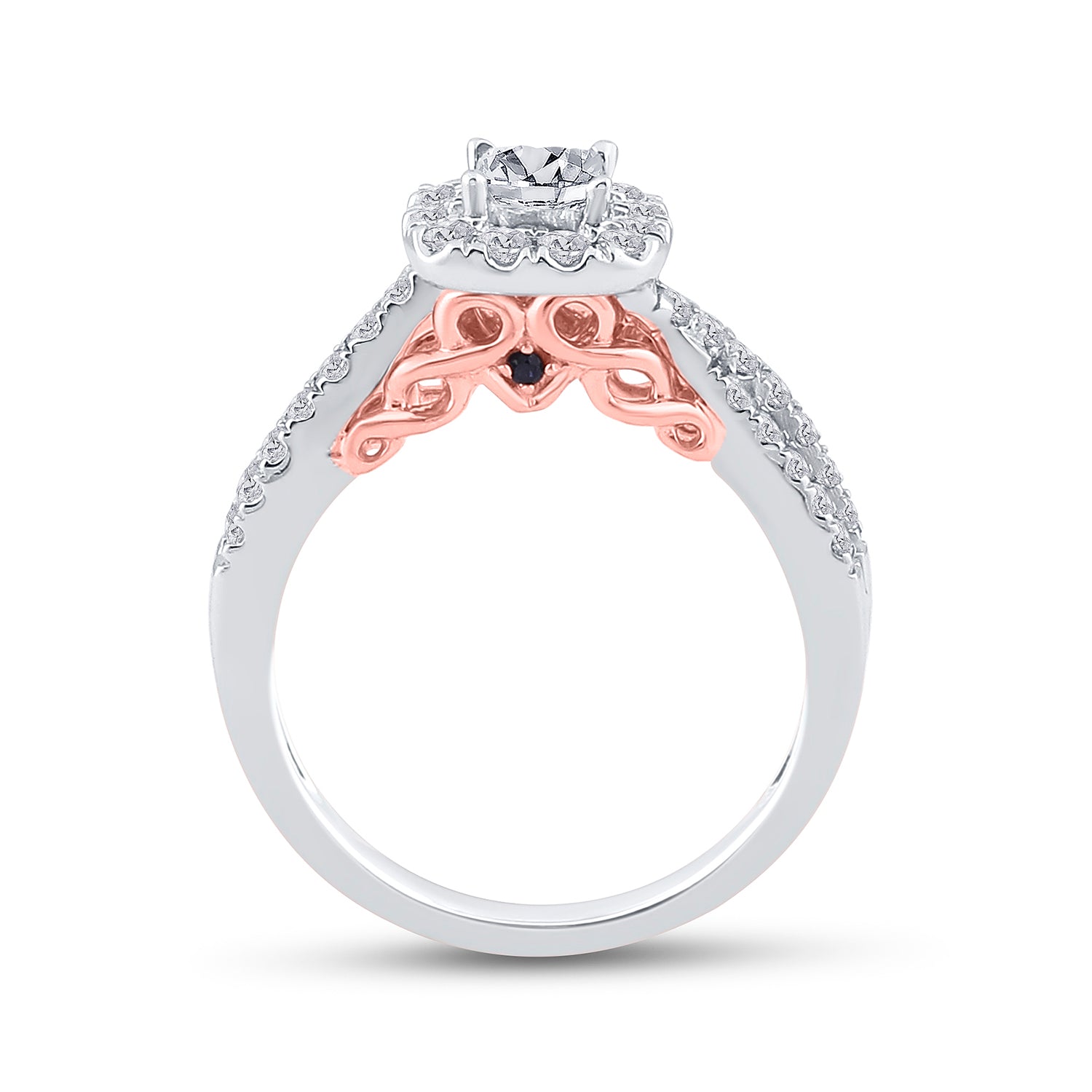 1 CT-DIA ANA M 1/3CT-CPR BELLISSIMO BRIDAL SET