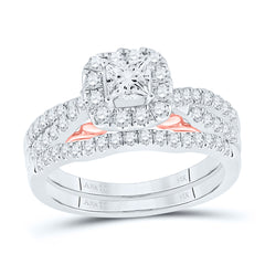 1 CT-DIA ANA M 1/3CT-CPR BELLISSIMO BRIDAL SET