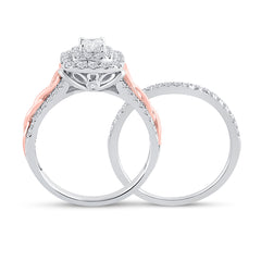 1 CT-DIA ANA M 1/3CT-CEME BRIDAL SET