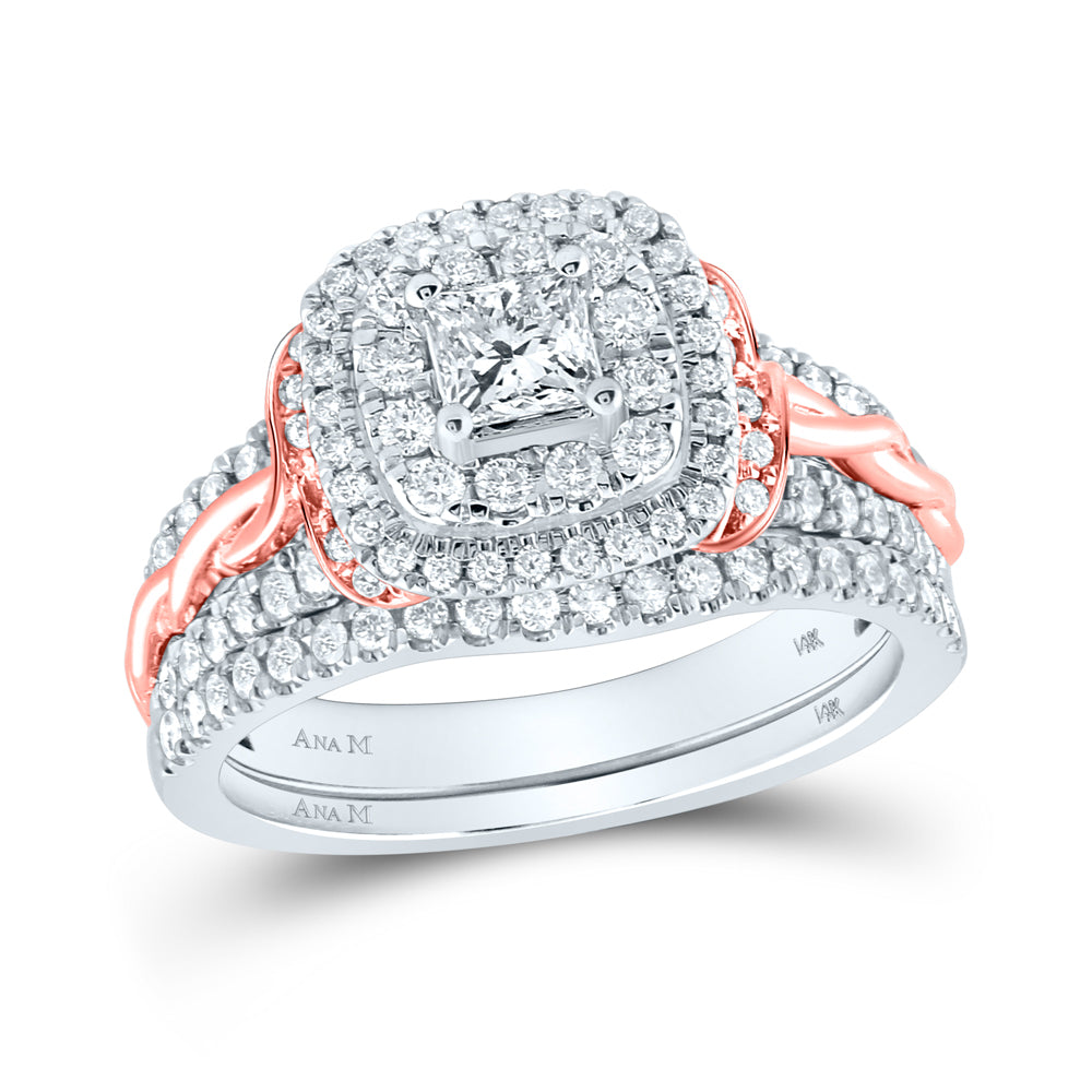 1 CT-DIA ANA M 1/3CT-CPR BRIDAL SET