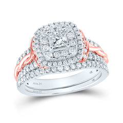 1 CT-DIA ANA M 1/3CT-CPR BRIDAL SET
