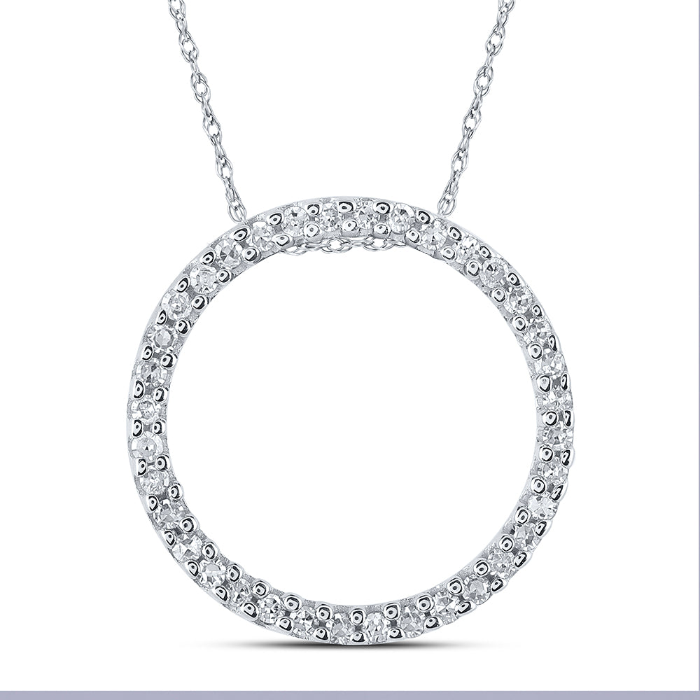 1/6CT-DIA P2 GIFT CIRCLE PENDANT