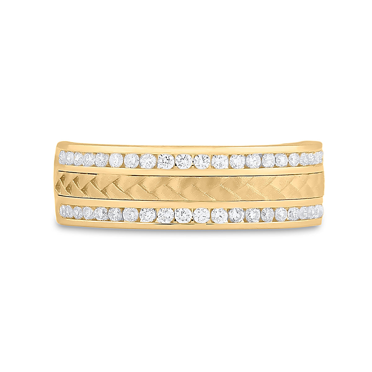 1/2CT-DIA CN ACCUSET MENS BAND