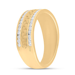 1/2CT-DIA CN ACCUSET MENS BAND