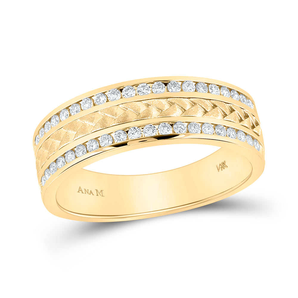 1/2CT-DIA CN ACCUSET MENS BAND