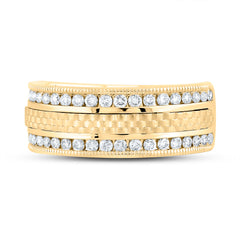 3/4CT-DIA CN ACCUSET MENS BAND