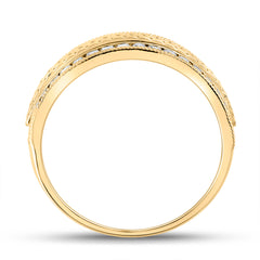 3/4CT-DIA CN ACCUSET MENS BAND