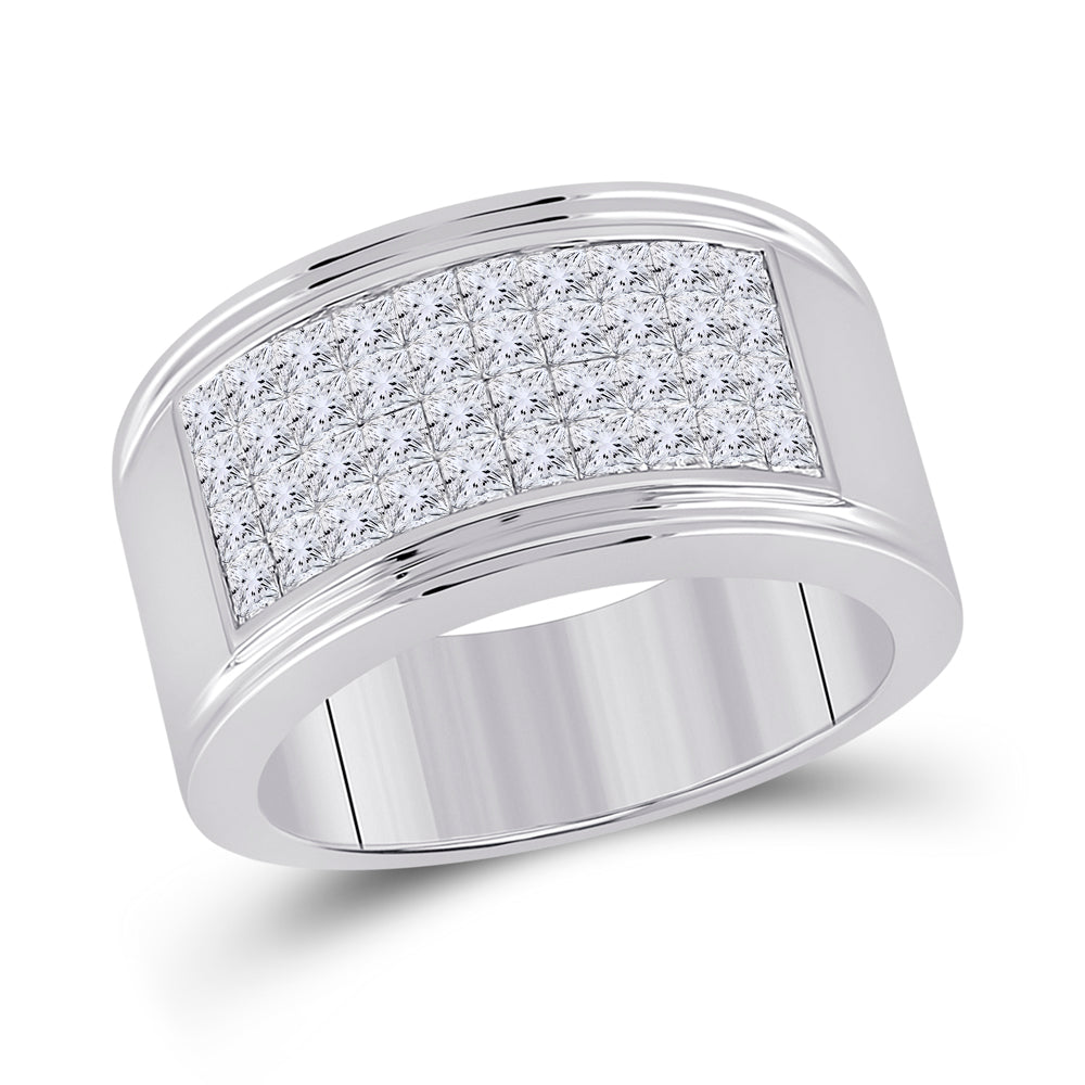 2 5/8 CT-DIA CN INVISIBLE FASHION MENS BAND