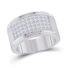 2 5/8 CT-DIA CN INVISIBLE FASHION MENS BAND