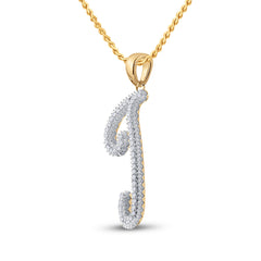 1/6CT-DIA P3 GIFT INITIAL "J" PENDENT