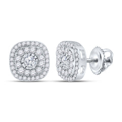 3/8CTW-DIA P1P2 FASHION CUSHION EARRING