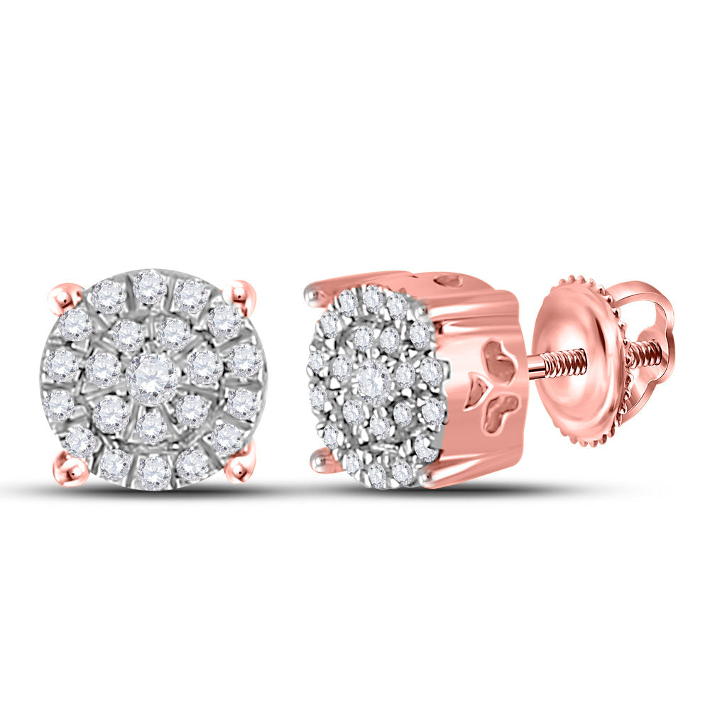 1/8CT-DIA CINDY ROUND EARRING